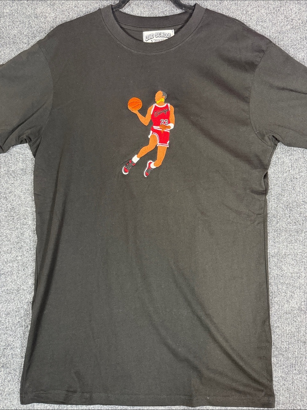 Old School Rookie Chicago Bulls Player 23 Black T-Shirt M